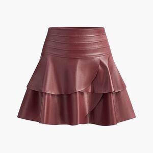 High-Waist Ruffle Skirt
